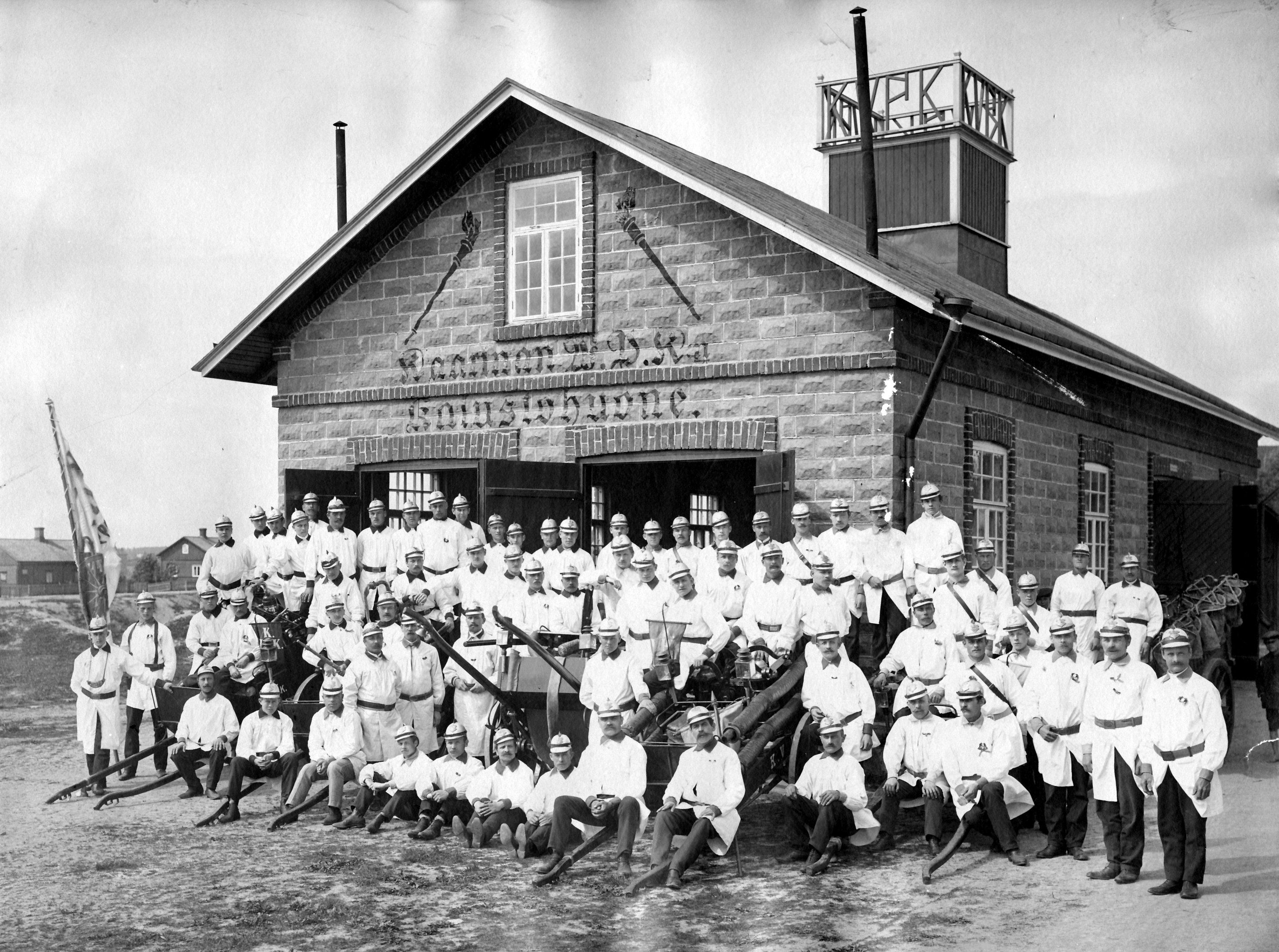 Kaarinan VPK:n kalustohuone vuodelta 1908
